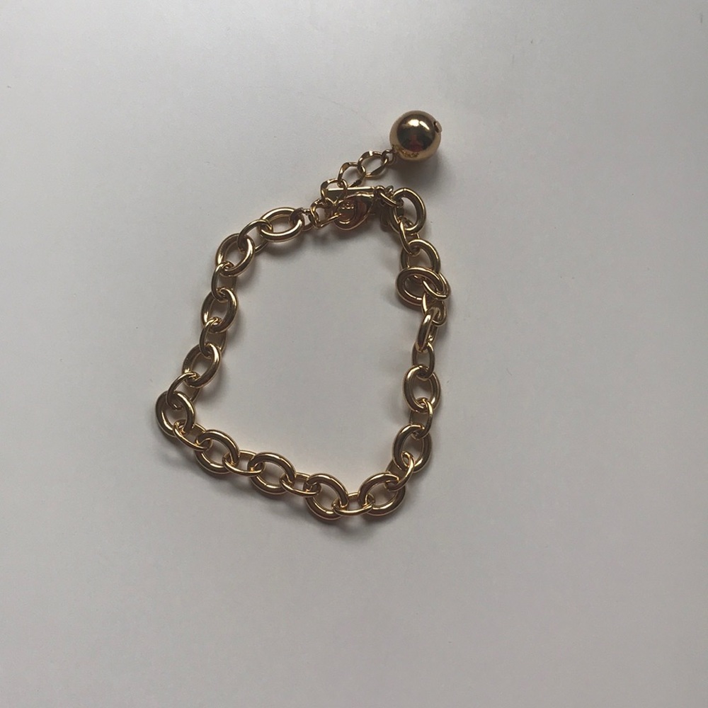 Gold Kate Spade charm bracelet base
